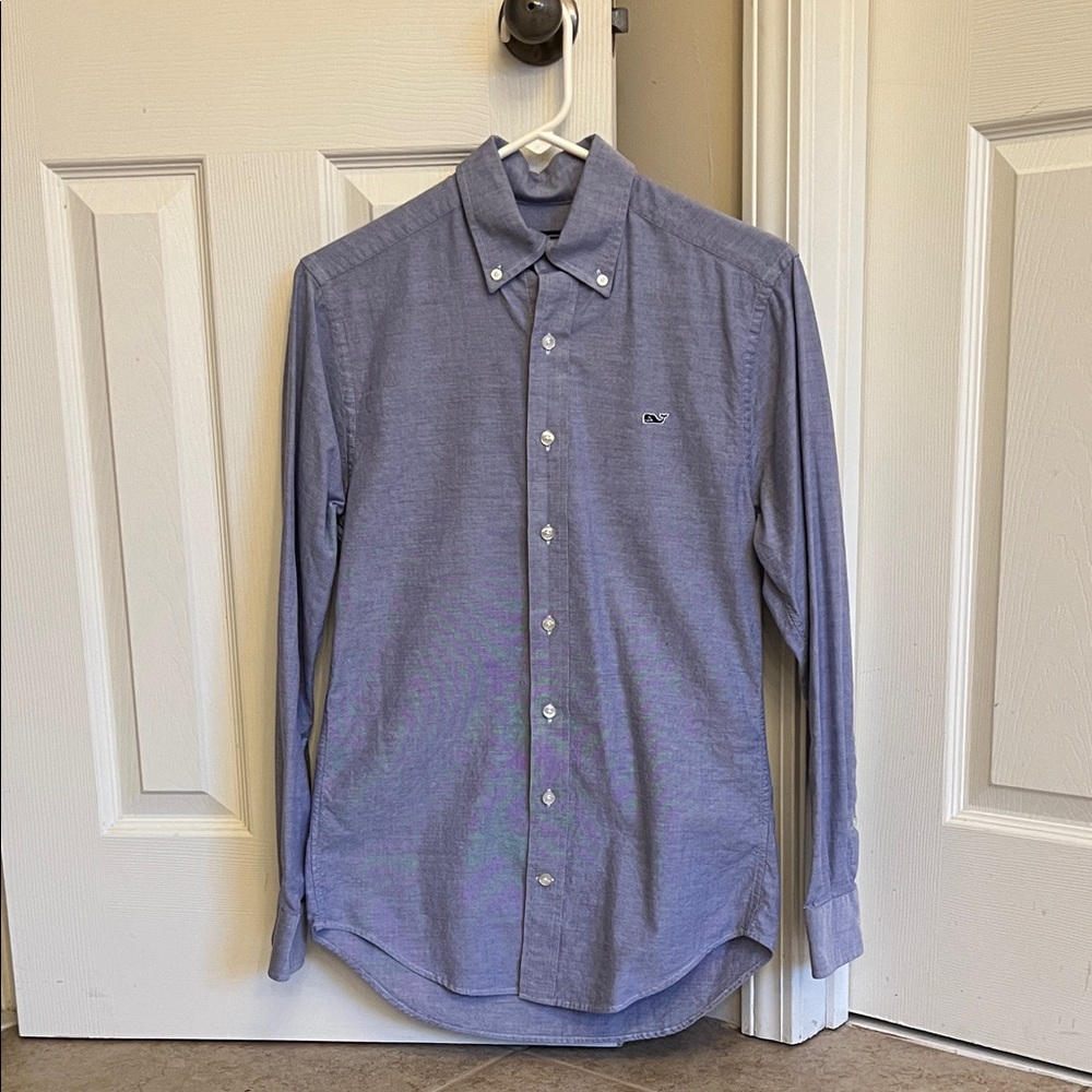 Vineyard Vines Men's Blue Button-Down Shirt